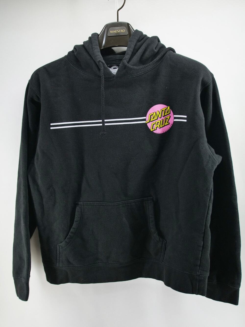 Santa Cruz Pullover Hoodie Sweatshirt Skateboarding Size XL‎ Black Women